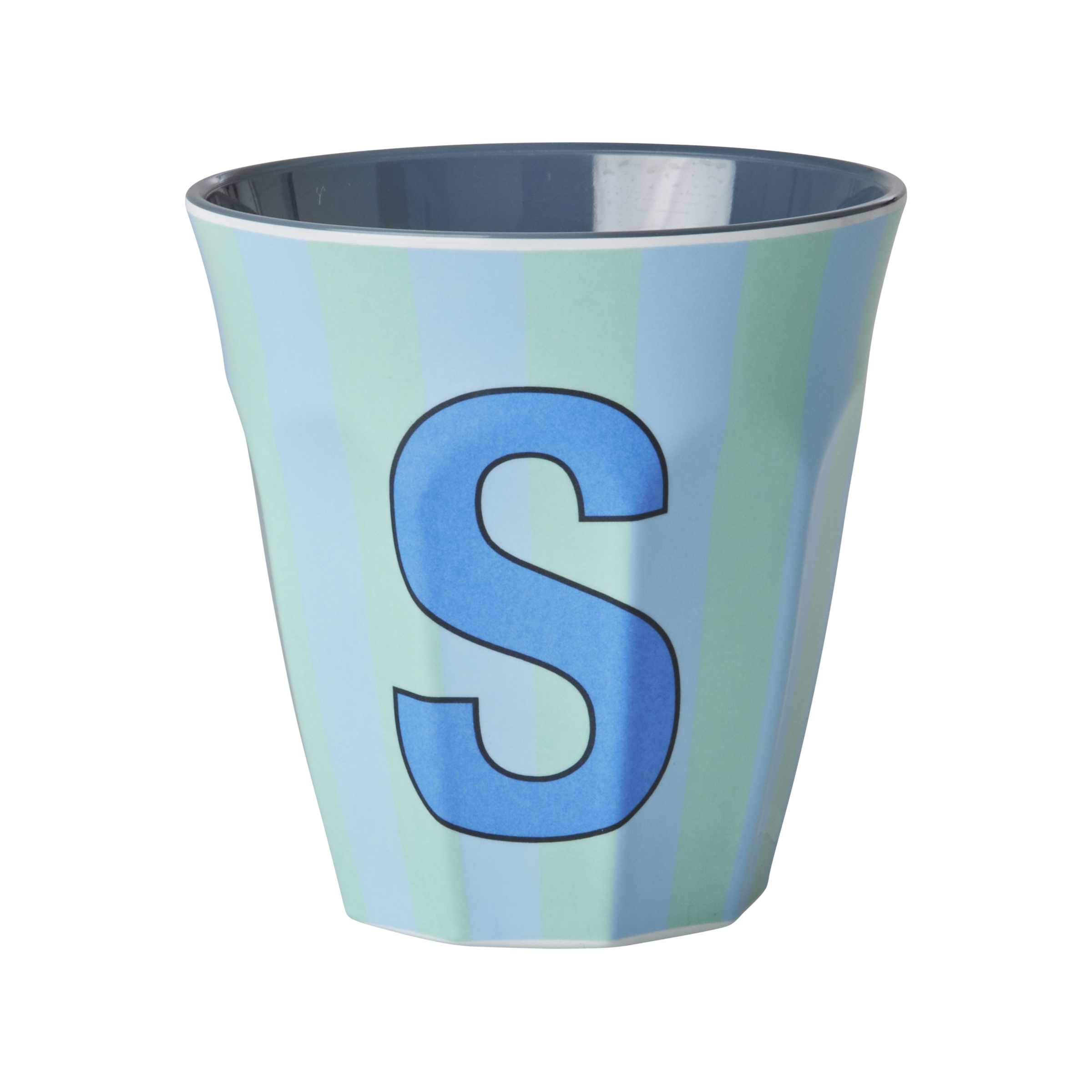 Melamine Alfabet kop, blå mix - 250 ml.